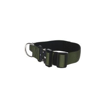 Rufus & Rosie Padded Handle Dog Collar, Medium, Khaki