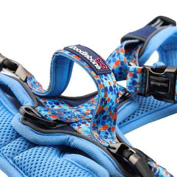 Doodlebone 'With Me' Dog Harness Blue 4-7