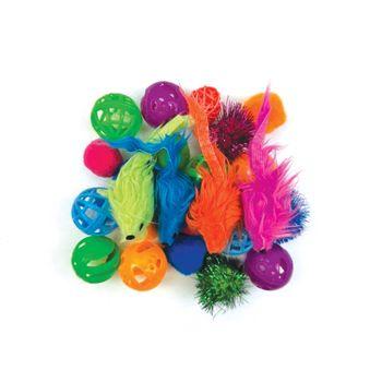 Tabby Patch Cat Toys Variety Pack 24pcs