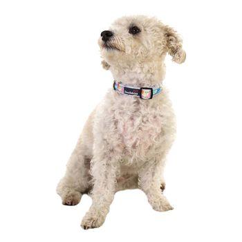 Doodlebone Trendy Tails Padded Dog Collar Pink 6-11