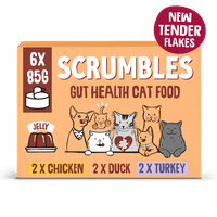 Scrumbles Grain Free Wet Cat Food in Jelly Meat Selection 6x80g