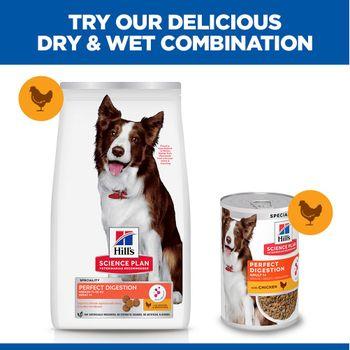 Hill's Science Plan Perfect Digestion Medium Adult 1+ Dry Dog Food With Chicken & Brown Rice 14kg