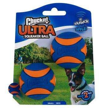 Chuckit! Ultra Squeaker Small Dog Ball Toy 2 Pack