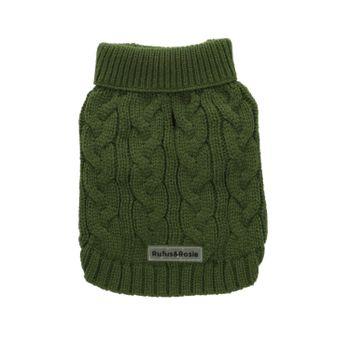 Rufus & Rosie Green Cable Knit Jumper, L