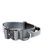 Bully Billows 5cm Combat Dog Collar, Metal Grey XL