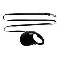 Fida Retractbale Dog Lead Tape Black M