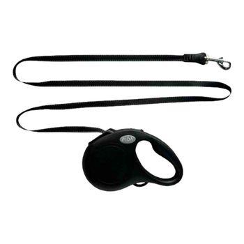 Fida Retractbale Dog Lead Tape Black M
