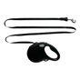 Fida Retractbale Dog Lead Tape Black M