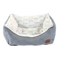 Sung & Cosy Novara Grey Dog Bed, Large