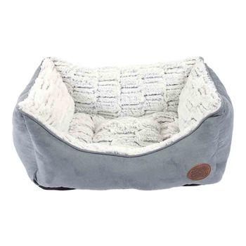 Sung & Cosy Novara Grey Dog Bed, Large