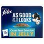 Felix As Good As it Looks Ocean Feasts Wet Cat Food 12x85g