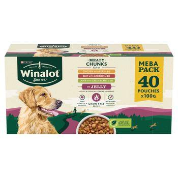 Winalot Meaty Chunks Mixed in Jelly Wet Dog Food 40x100g
