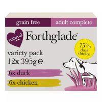 Forthglade Chicken & Duck Complete Wet Adult Dog Food 12x395g