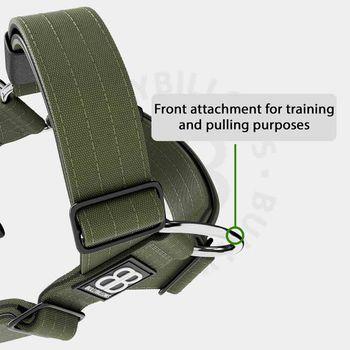 BullyBillows Khaki Dog TRI-Harness Large