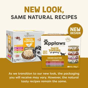 Applaws Taste Toppers Chicken Selection in Gravy 16x156g