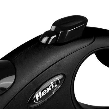 Flexi Classic Retractable Tape Large Dog Lead 5m - Black