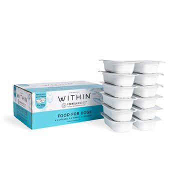 Within Grain Free Adult Dog Food, Variety Pack, Chicken, Turkey, Salmon 12x150g