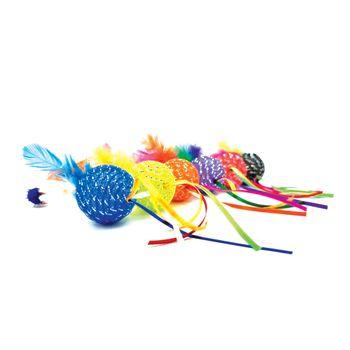 Tabby Patch Glitter Ball Rattler Cat Toy