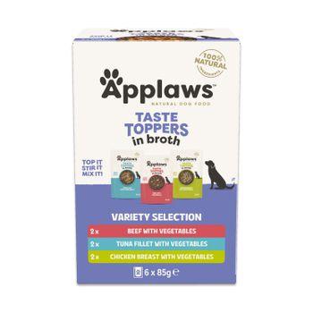 Applaws Taste Toppers Variety Selection in Broth 6x85g