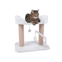 Petface Two-Tier Cat Play Station Cream