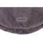 Rufus & Rosie Grey Faux Fur Dog Hoodie, M