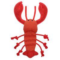 Rufus & Rosie Plush Rope Lobster Dog Toy