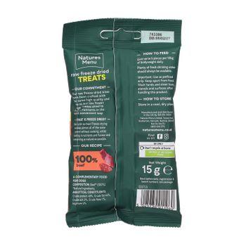 Natures Menu Freeze Dried Bites Beef Raw Dog 15g