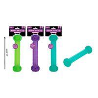 Rosewood Squeaky Rubber Baton Dog Toy