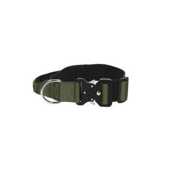 Rufus & Rosie Padded Handle Dog Collar, Medium, Khaki