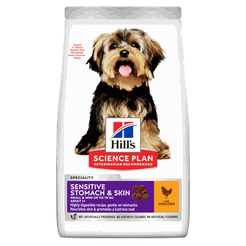 Hill'S Science Plan Adult Sensitive Stomach & Skin Small & Mini Dry Dog Food Chicken Flavour 3kg