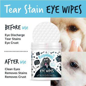 Bugalugs Dog Eye Biodegradable Wipes 100 Pack