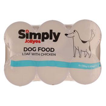 Simply Jollyes Working Dog Food Chicken in Loaf 6x395g
