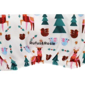 Rufus & Rosie Christmas Print Dog Pyjamas Small