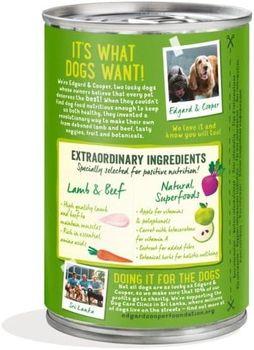Edgard & Cooper Adult Wet Food Tin Lamb & Beef 6x400g