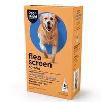 Pet Shield Flea Screen Combo for Large Dogs 3 Pipettes
