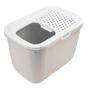 Savic Hop In Top Cat Litter Tray Mocca & White