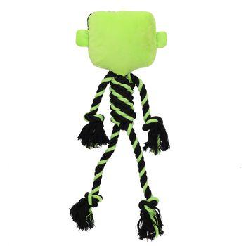 Pet Living Plush Monster Head Rope Body Dog Toy