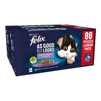 Felix As Good As It Looks Mixed Pouch 88x100g Wet Cat Food