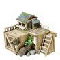 Classic Wooden House-Plants Aquarium Decoration