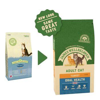 James Wellbeloved Adult Dry Cat Food, Oral Health, Turkey 1.5kg