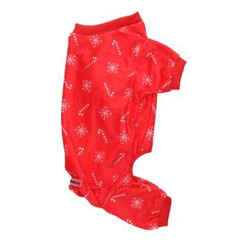 Rufus & Rosie Candy Cane Christmas Dog Pyjamas Large