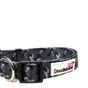 Doodlebone Printed Dog Collar Charcoal 3-6