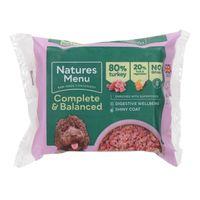 Natures Menu Complete & Balanced Turkey Raw Dog Food 500g