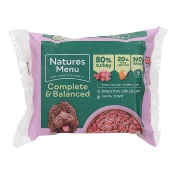 Natures Menu Complete & Balanced Turkey Raw Dog Food 500g