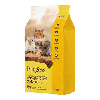 Hamster Gerbil Mouse Nugget Dry Food 750g