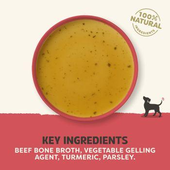 Applaws Taste Toppers Beef Bone Broth with Turmeric & Parsley 6x200ml