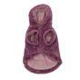Rufus & Rosie Purple Faux Fur Dog Hoodie, L