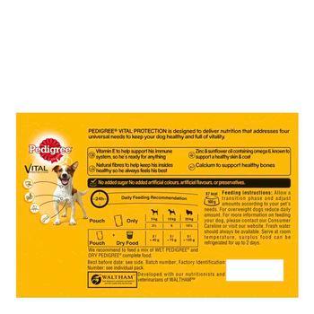 Pedigree Wet Dog Food Pouch in Jelly Favourites 12x100g