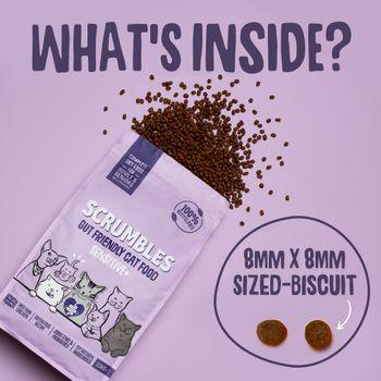 Scrumbles Dry Cat Food, Grain Free Sensitive+ 700g