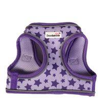 Doodlebone Snappy Violet Star Dog Harness, Large